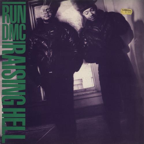 Run DMC Raising Hell - Purple tint sleeve UK vinyl LP album (LP